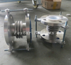 Фланец по стандарту DIN, стальная футеровка, PTFE (полипропилен), сильфонный компенсатор, химический 
