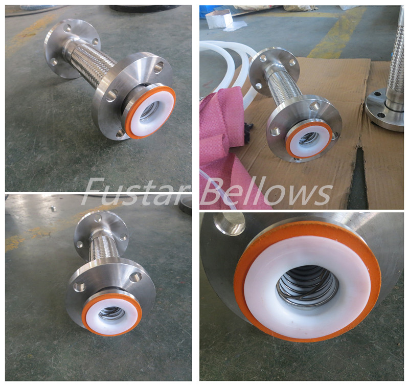 PTFE футерованный металлический шланг
